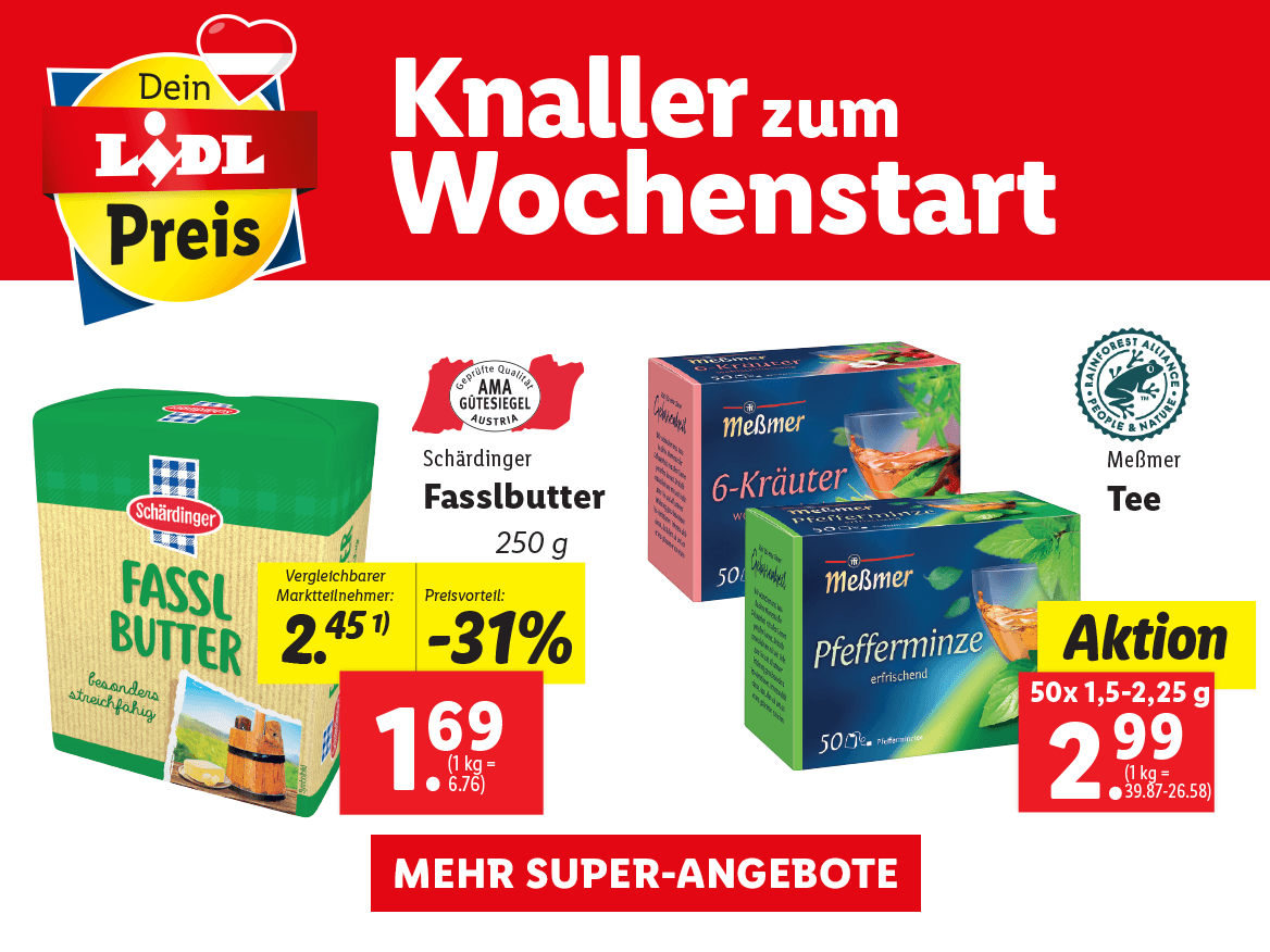 Knaller zum Wochenstart