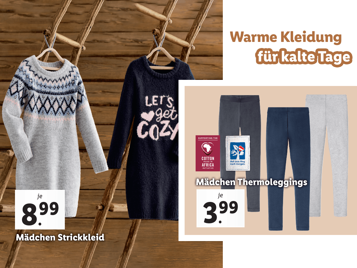 Warme Kleidung für kalte Tage