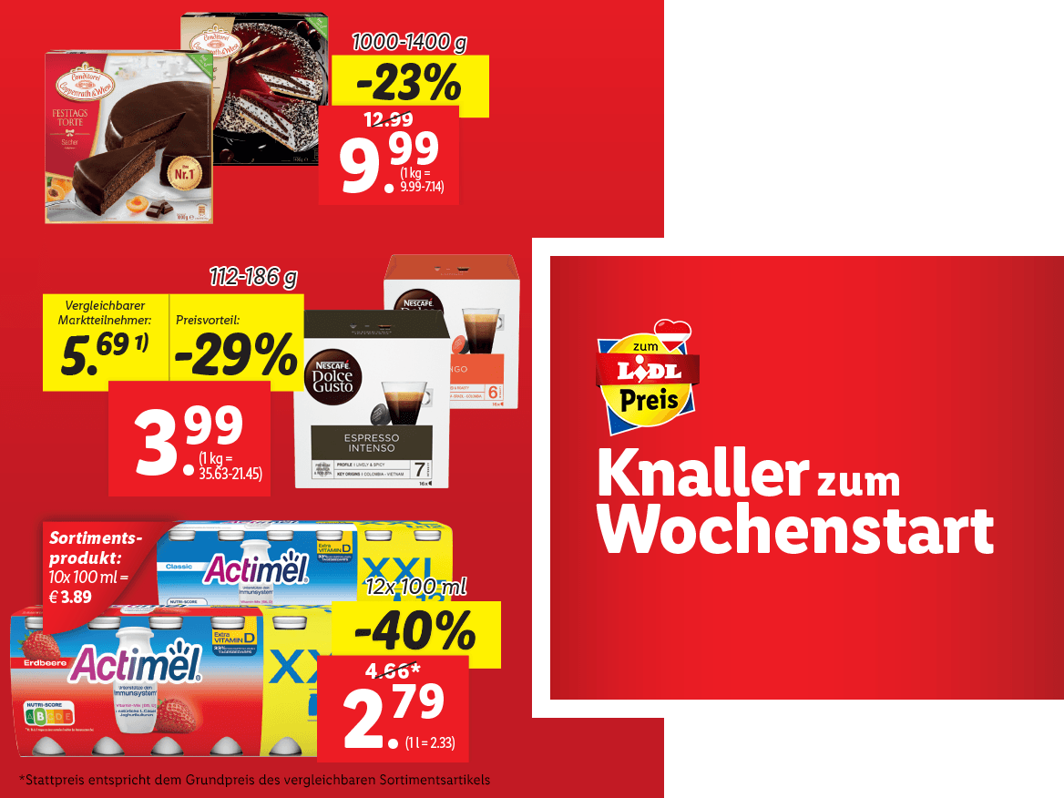 Knaller zum Wochenstart