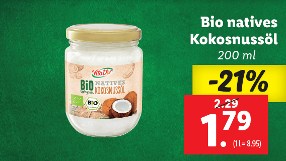 Bio natives Kokosnussöl