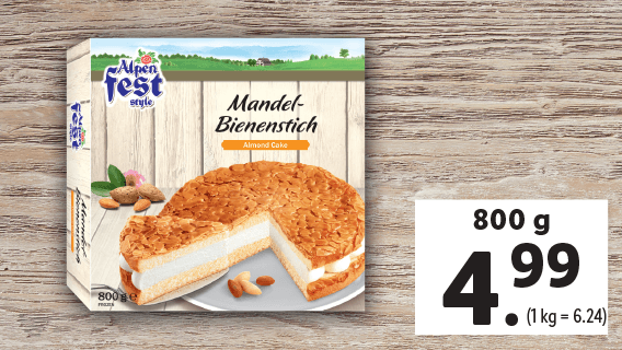 Mandel-Bienenstich-Torte