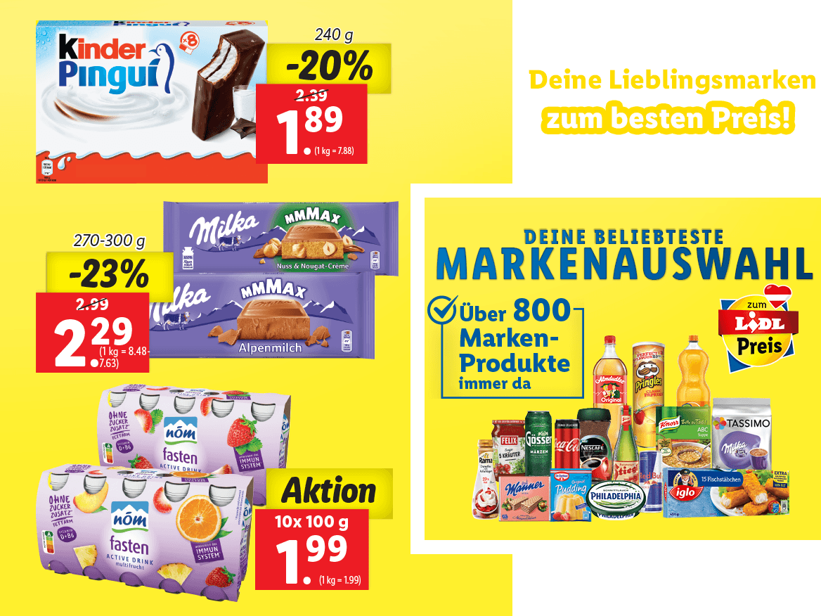 Deine beliebteste Markenauswahl