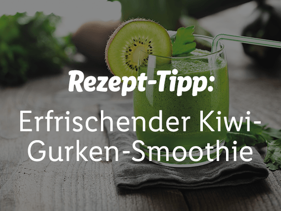 Erfrischender Kiwi-Gurken-Smoothie
