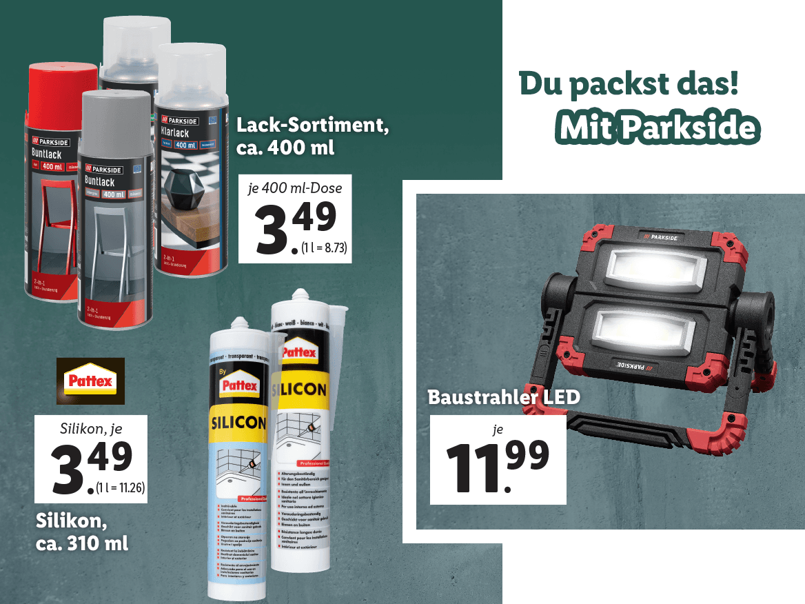 Du packst das mit Parkside!