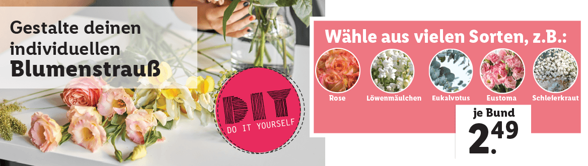 Blumen zum Lidl Preis