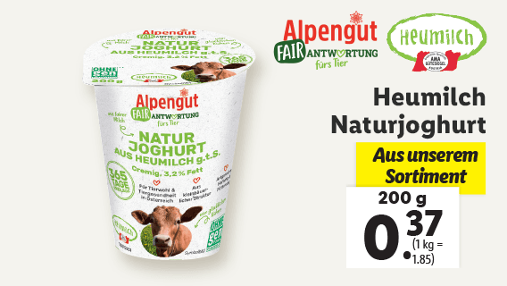  Heumilch Naturjoghurt 