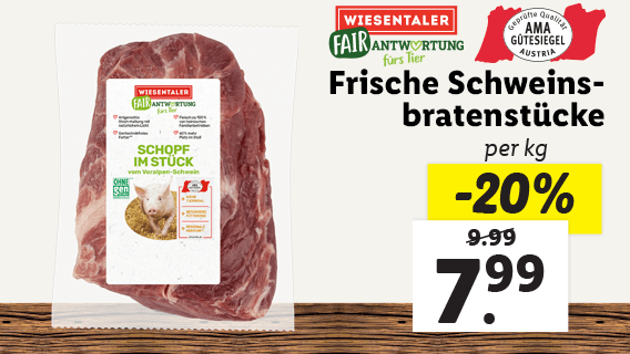  Frische Schweinsbratenstücke 