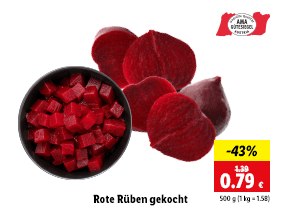 Rote Rüben gekocht