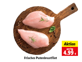 Frisches Putenbrustfilet