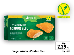 Vegetarisches Cordon Bleu