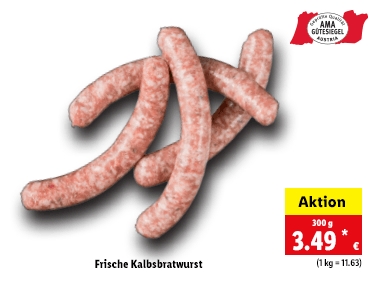 Kalbsbratwurst