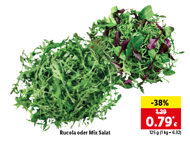 Rucola oder Salat Mix