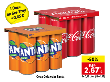 Coca Cola oder Fanta