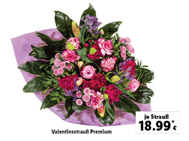 Valentinsstrauß Premium