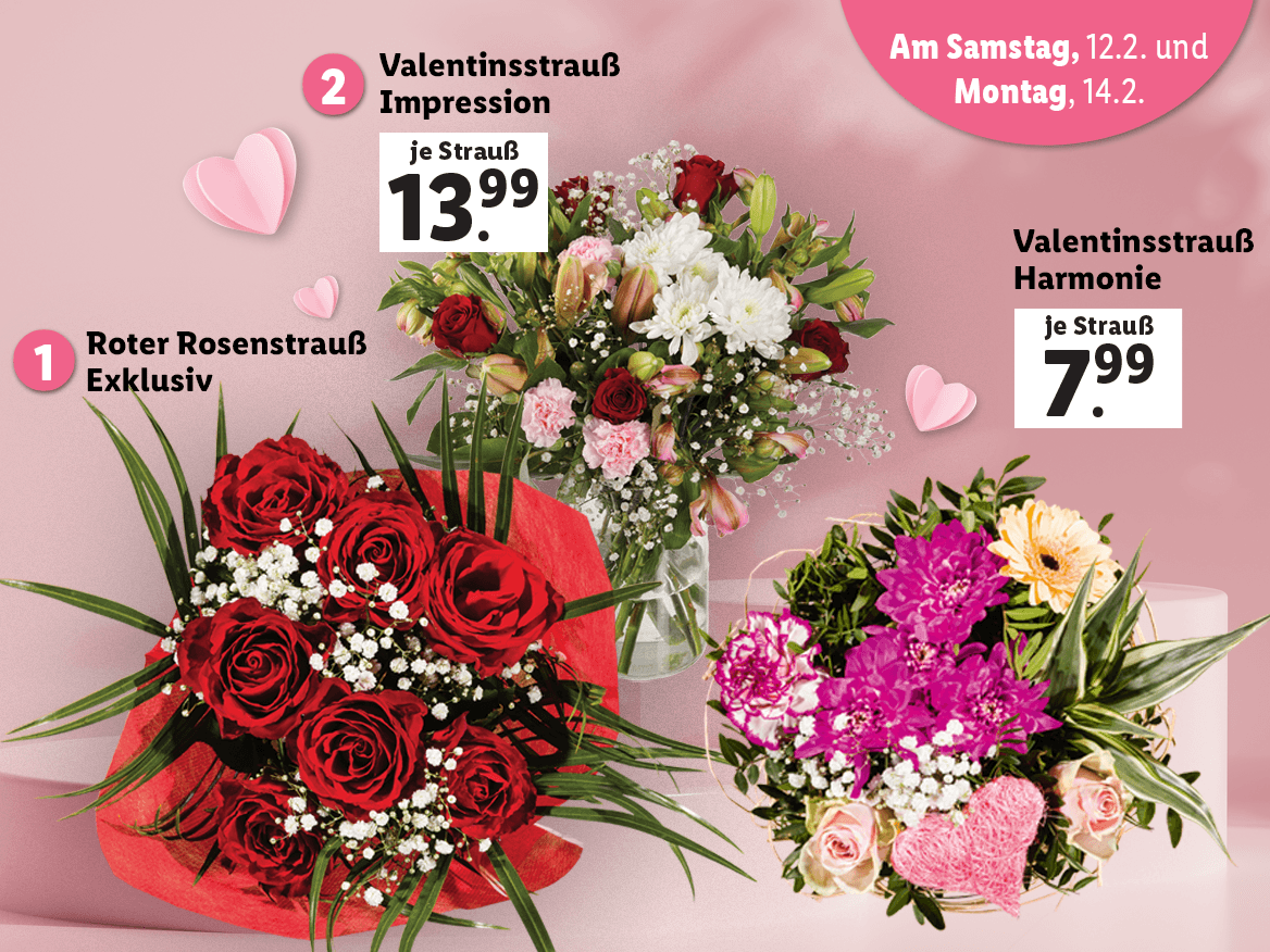 Blumen zum Valentinstag