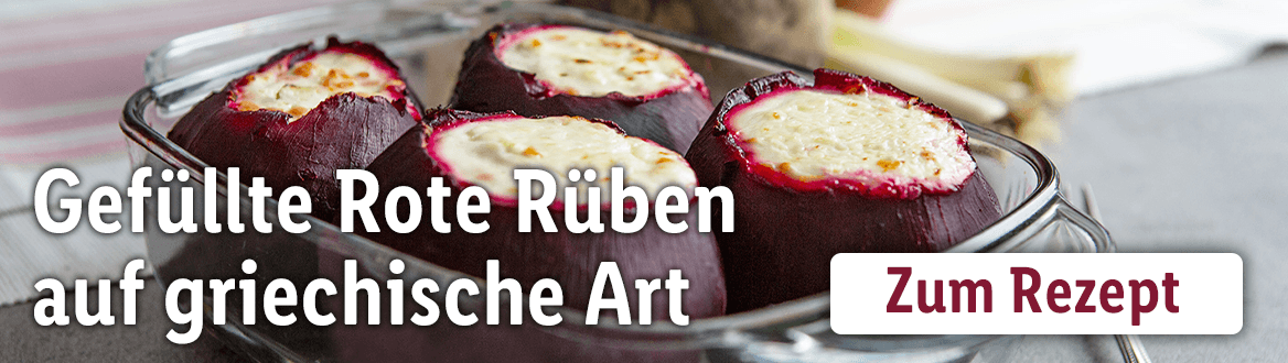 Gefüllte Rote Rüben auf griechische Art