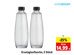 Ersatzglasflasche, 2 Stück