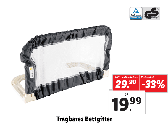  Safety 1st Tragbares Bettgitter 