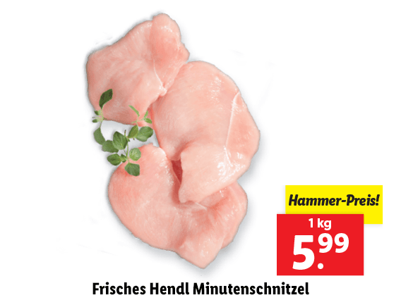 Frisches Minutenschnitzel 