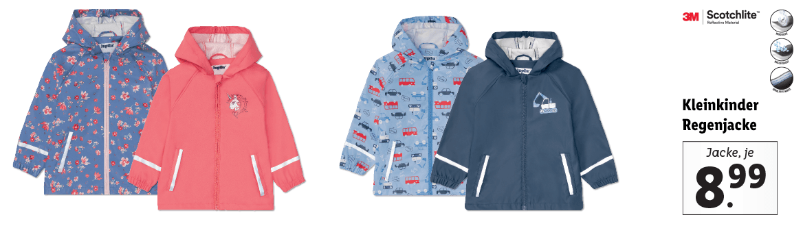 Kleinkinder Regenjacke
