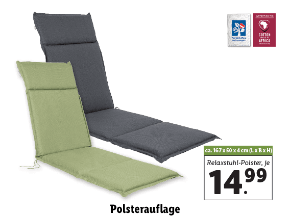 Polsterauflage, Relaxstuhl-Polster 