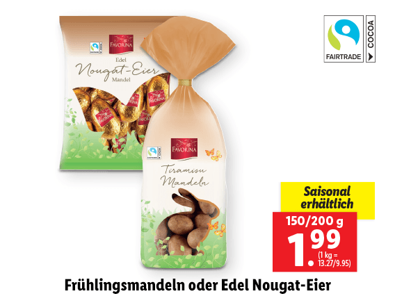  Frühlingsmandeln oder Edel Nougat-Eier 