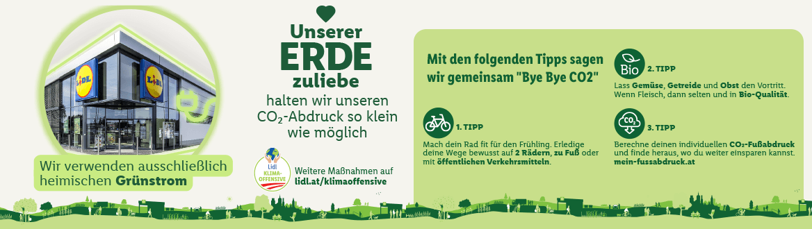 Unserer Erde zuliebe!