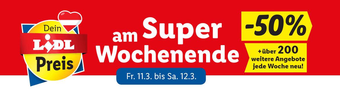 Super Wochenende ab Freitag, 11.3.