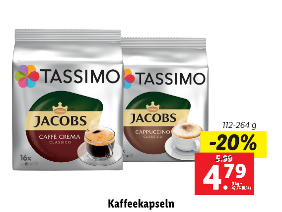 Tassimo Kaffeekapseln 