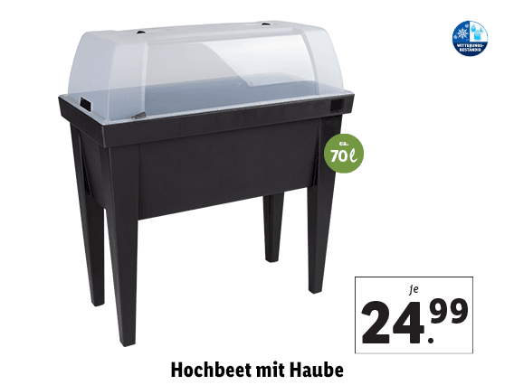 Hochbeet mit Haube 
