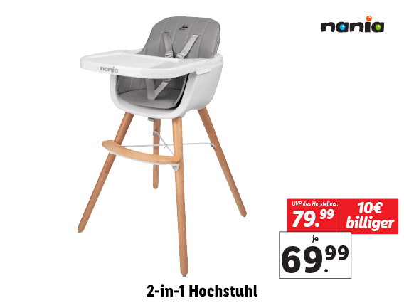 2-in-1 Hochstuhl