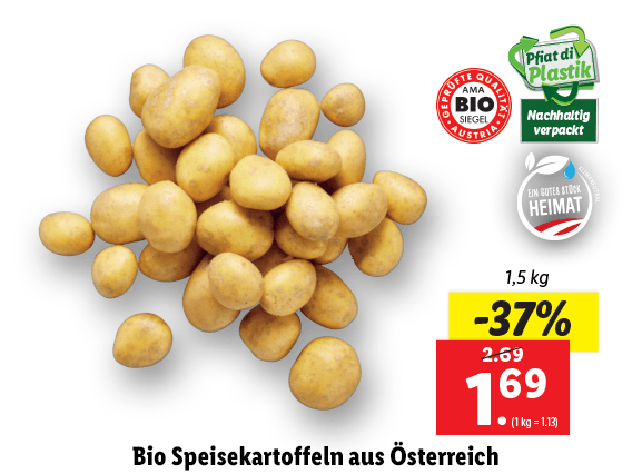  Bio Speisekartoffeln aus Österreich 