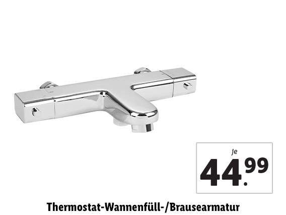  Thermostat-Wannenfüll-/ Brausearmatur 