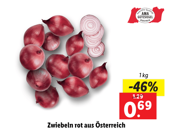  Zwiebeln rot aus Österreich 