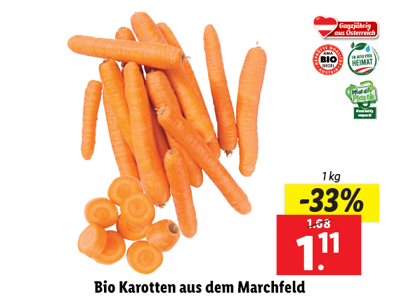 Bio Karotten aus dem Marchfeld