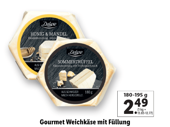 Gourmet Weichkäse mit Füllung