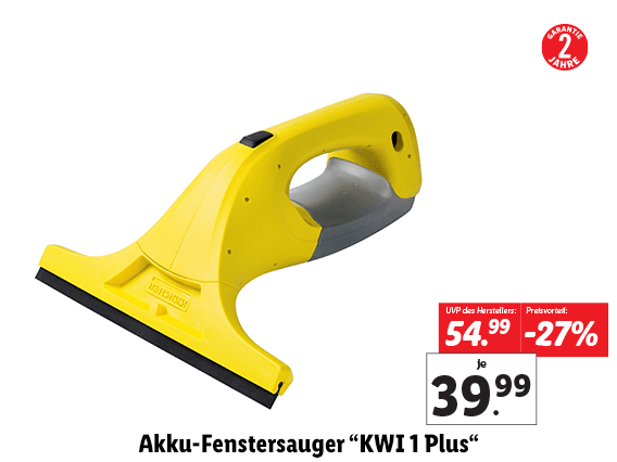 Kärcher Akku-Fenstersauger “KWI 1 Plus“ 