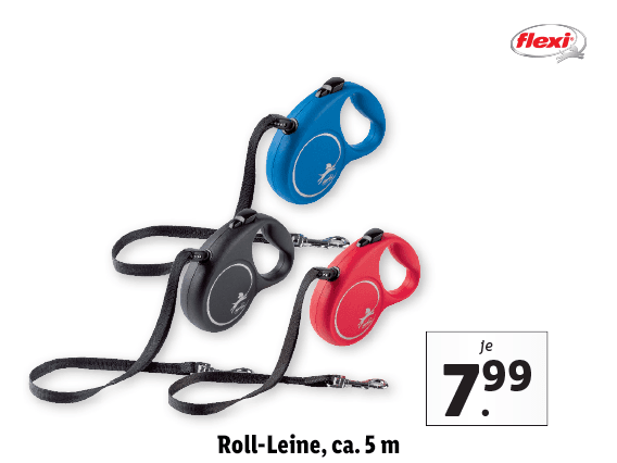 Flexi® Roll-Leine, ca. 5 m 