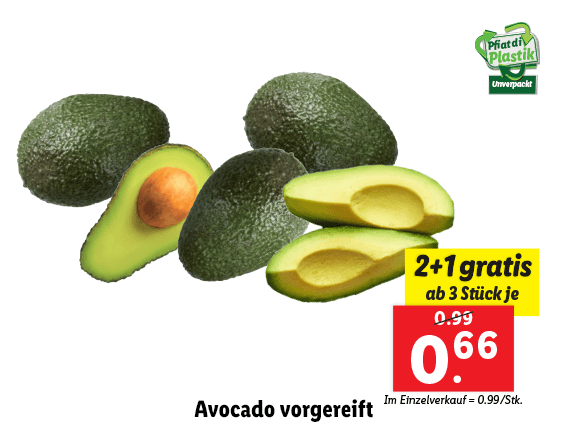 Avocado vorgereift