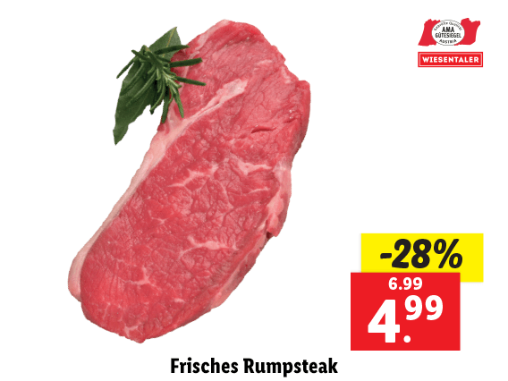 Frisches Rumpsteak 