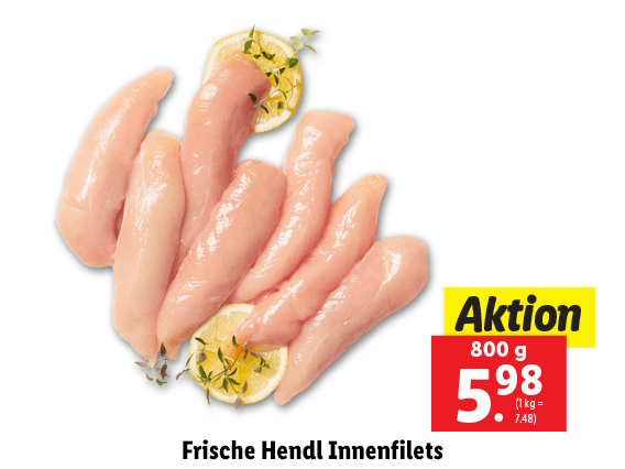 Frische Hendl Innenfilets 