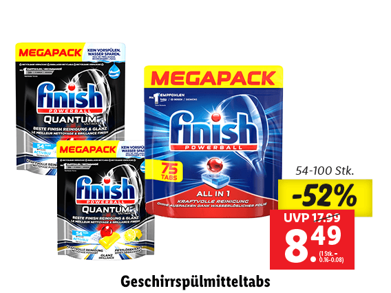 Finish Geschirrspülmitteltabs 