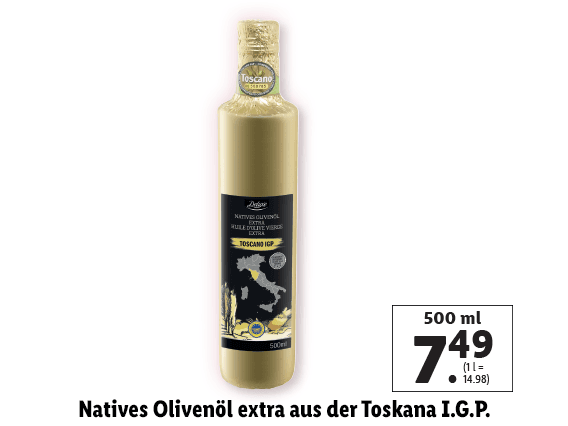 Natives Olivenöl extra aus der Toskana I.G.P. 