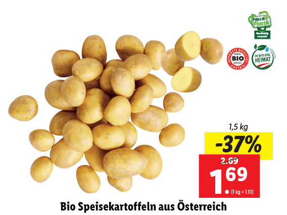 Bio Speisekartoffeln aus Österreich 