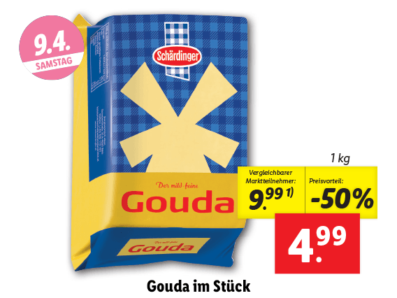 Schärdinger Gouda im Stück