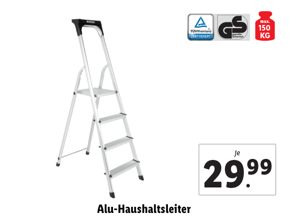 Alu-Haushaltsleiter 