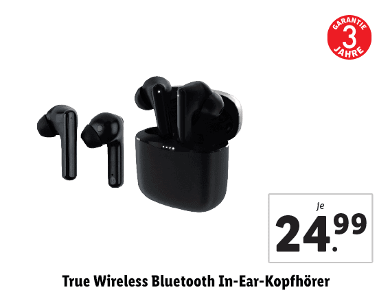 True Wireless Bluetooth In-Ear-Kopfhörer 