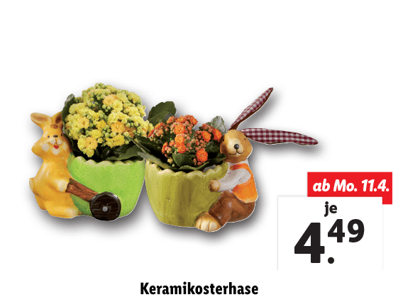 Keramikosterhase 