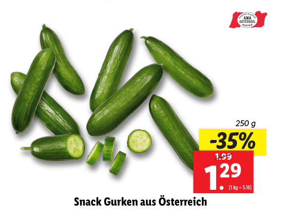 Snack Gurken aus Österreich 