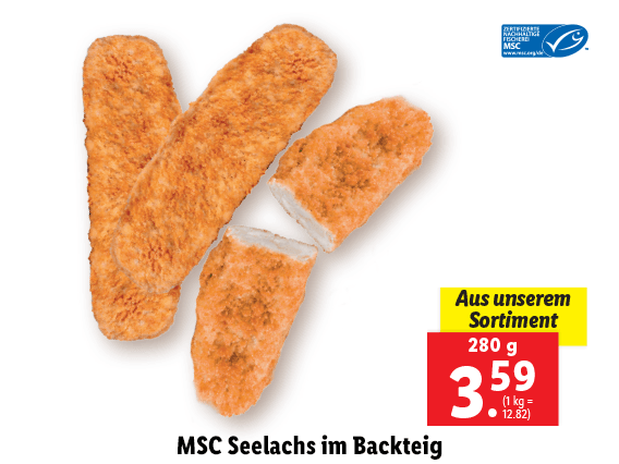  MSC Seelachs im Backteig